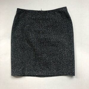 Laundry Woven Black and White Pencil Skirt